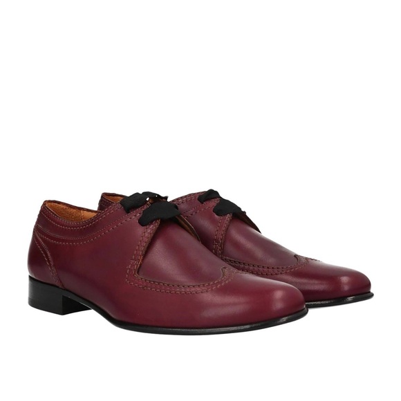 LANVIN ribbon tie brogue shoes brogues leather EU 37.5 US 7 New - Picture 1 of 6